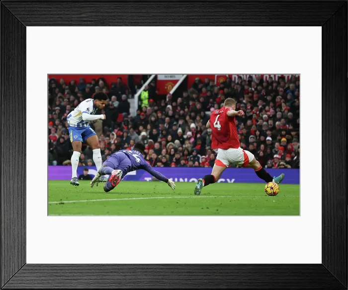 Framed Print : Manchester United v Brighton and Hove Albion Premier League 19JAN25 Framed Print : Manchester United v Brighton and Hove Albion Premier League 19JAN25
