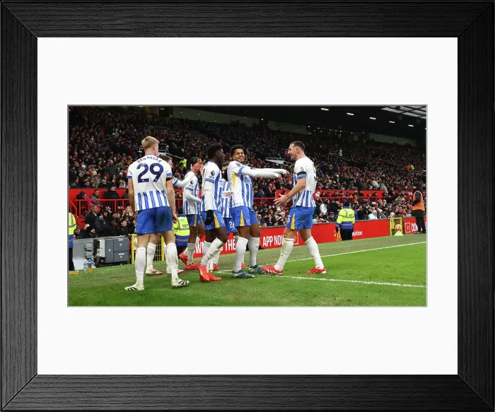 Framed Print : Manchester United v Brighton and Hove Albion Premier League 19JAN25 Framed Print : Manchester United v Brighton and Hove Albion Premier League 19JAN25