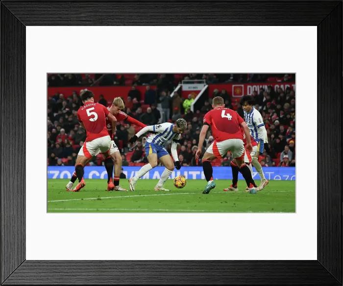 Framed Print : Manchester United v Brighton and Hove Albion Premier League 19JAN25 Framed Print : Manchester United v Brighton and Hove Albion Premier League 19JAN25