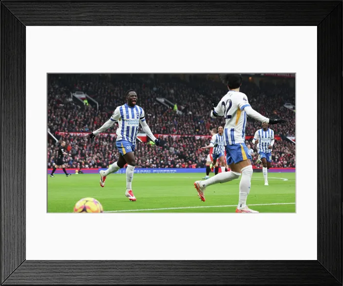 Framed Print : Manchester United v Brighton and Hove Albion Premier League 19JAN25