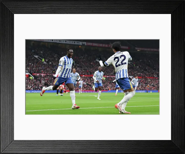 Framed Print : Manchester United v Brighton and Hove Albion Premier League 19JAN25