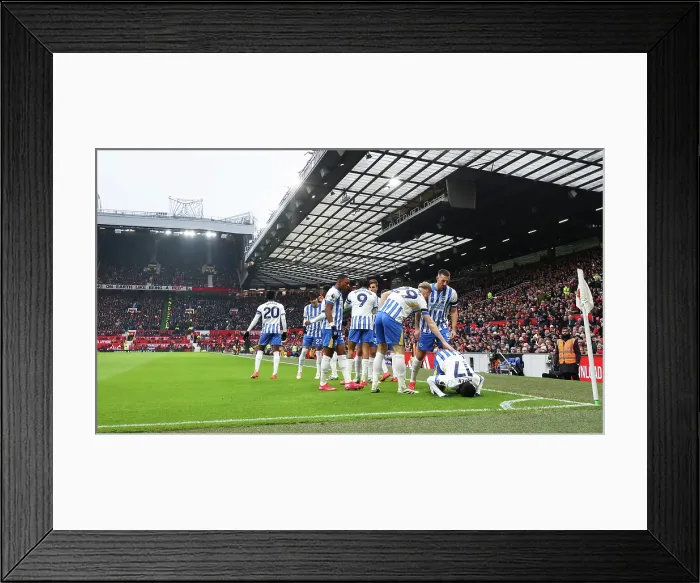 Framed Print : Manchester United v Brighton and Hove Albion Premier League 19JAN25