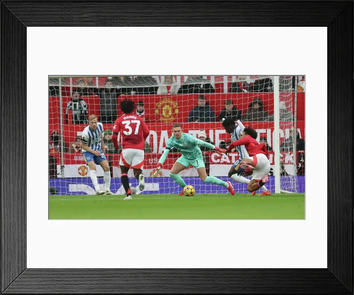 Framed Print : Manchester United v Brighton and Hove Albion Premier League 19JAN25 Framed Print : Manchester United v Brighton and Hove Albion Premier League 19JAN25