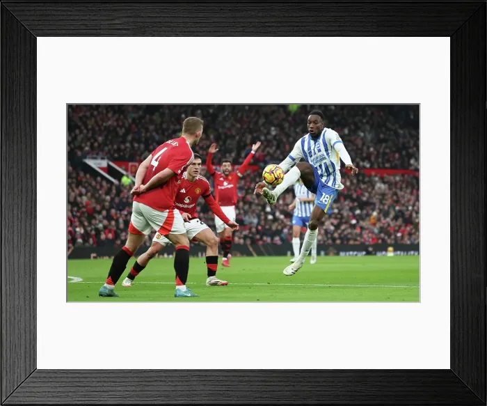 Framed Print : Manchester United v Brighton and Hove Albion Premier League 19JAN25
