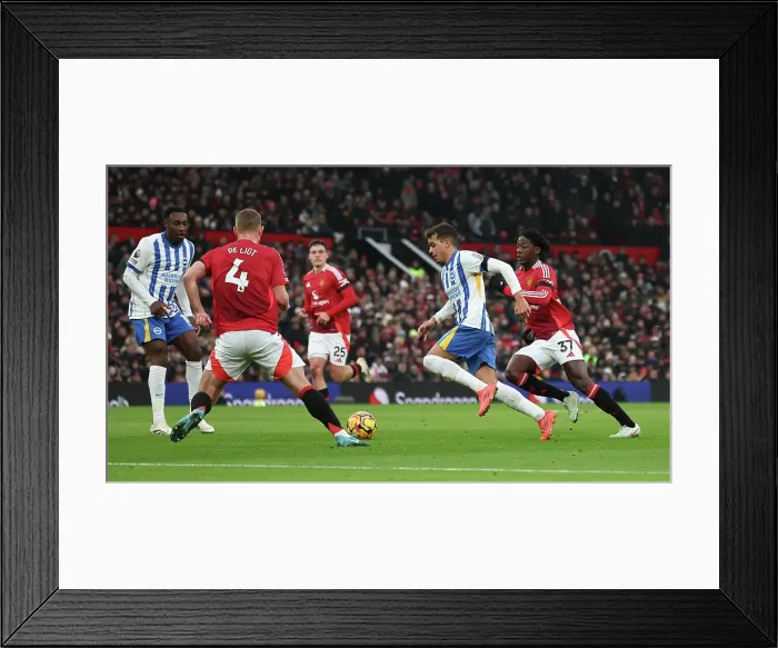 Framed Print : Manchester United v Brighton and Hove Albion Premier League 19JAN25 Framed Print : Manchester United v Brighton and Hove Albion Premier League 19JAN25