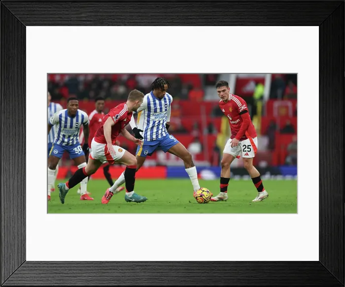 Framed Print : Manchester United v Brighton and Hove Albion Premier League 19JAN25 Framed Print : Manchester United v Brighton and Hove Albion Premier League 19JAN25