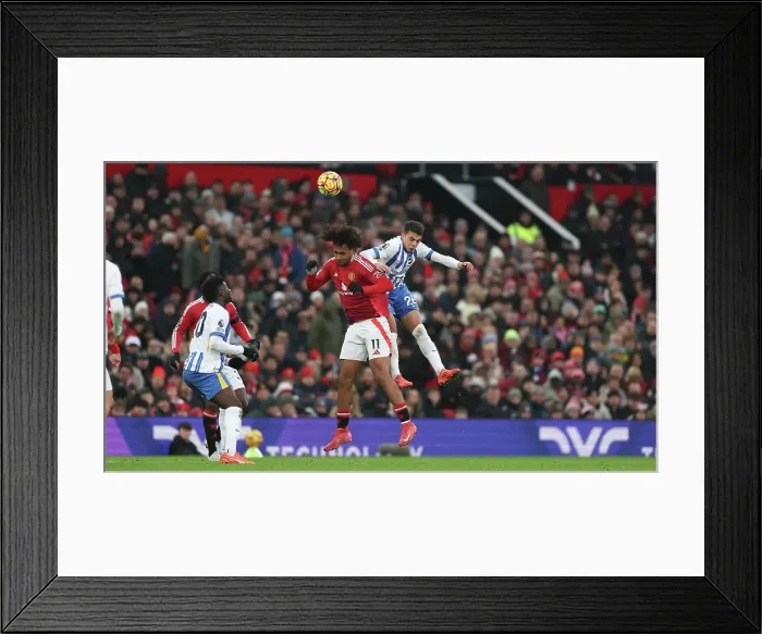 Framed Print : Manchester United v Brighton and Hove Albion Premier League 19JAN25 Framed Print : Manchester United v Brighton and Hove Albion Premier League 19JAN25