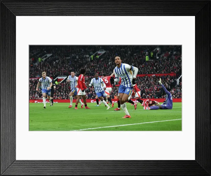 Framed Print : Manchester United v Brighton and Hove Albion Premier League 19JAN25 Framed Print : Manchester United v Brighton and Hove Albion Premier League 19JAN25