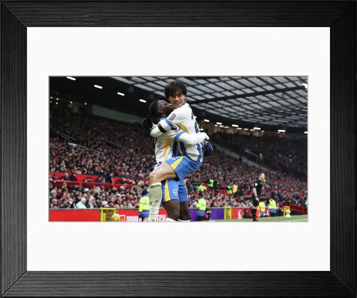 Framed Print : Manchester United v Brighton and Hove Albion Premier League 19JAN25 Framed Print : Manchester United v Brighton and Hove Albion Premier League 19JAN25