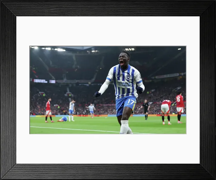 Framed Print : Manchester United v Brighton and Hove Albion Premier League 19JAN25 Framed Print : Manchester United v Brighton and Hove Albion Premier League 19JAN25