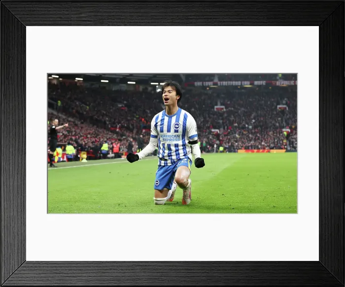 Framed Print : Manchester United v Brighton and Hove Albion Premier League 19JAN25 Framed Print : Manchester United v Brighton and Hove Albion Premier League 19JAN25