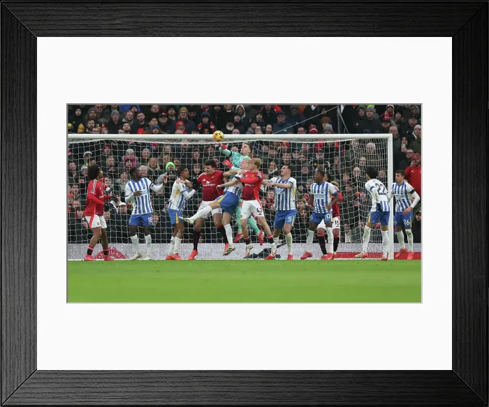 Framed Print : Manchester United v Brighton and Hove Albion Premier League 19JAN25 Framed Print : Manchester United v Brighton and Hove Albion Premier League 19JAN25