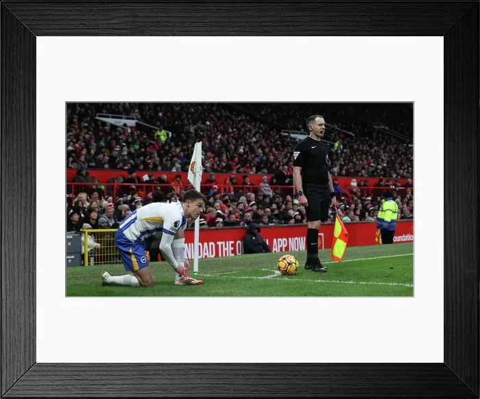 Framed Print : Manchester United v Brighton and Hove Albion Premier League 19JAN25 Framed Print : Manchester United v Brighton and Hove Albion Premier League 19JAN25