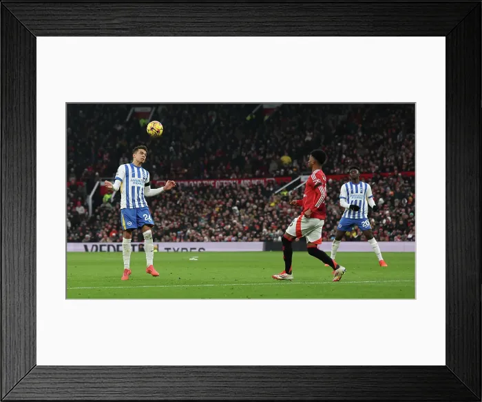 Framed Print : Manchester United v Brighton and Hove Albion Premier League 19JAN25 Framed Print : Manchester United v Brighton and Hove Albion Premier League 19JAN25
