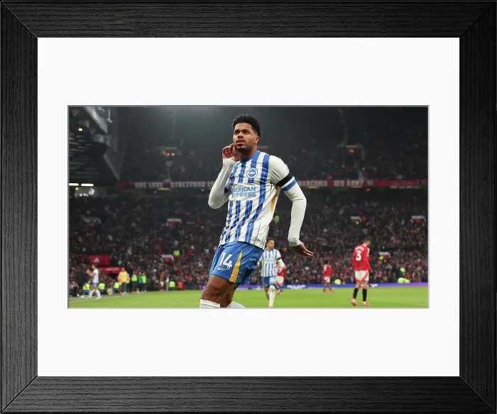 Framed Print : Manchester United v Brighton and Hove Albion Premier League 19JAN25 Framed Print : Manchester United v Brighton and Hove Albion Premier League 19JAN25
