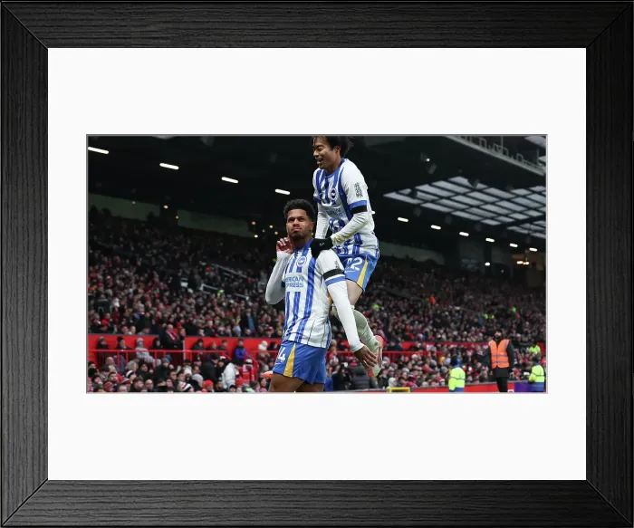 Framed Print : Manchester United v Brighton and Hove Albion Premier League 19JAN25 Framed Print : Manchester United v Brighton and Hove Albion Premier League 19JAN25