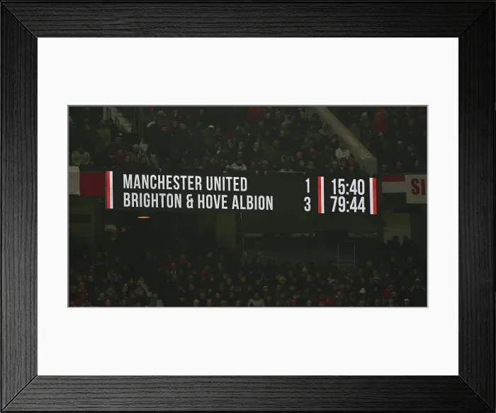 Framed Print : Manchester United v Brighton and Hove Albion Premier League 19JAN25 Framed Print : Manchester United v Brighton and Hove Albion Premier League 19JAN25