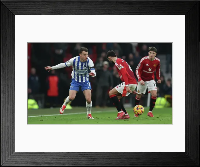 Framed Print : Manchester United v Brighton and Hove Albion Premier League 19JAN25 Framed Print : Manchester United v Brighton and Hove Albion Premier League 19JAN25