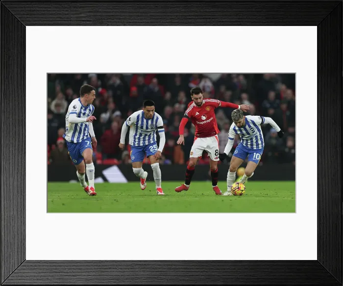 Framed Print : Manchester United v Brighton and Hove Albion Premier League 19JAN25 Framed Print : Manchester United v Brighton and Hove Albion Premier League 19JAN25