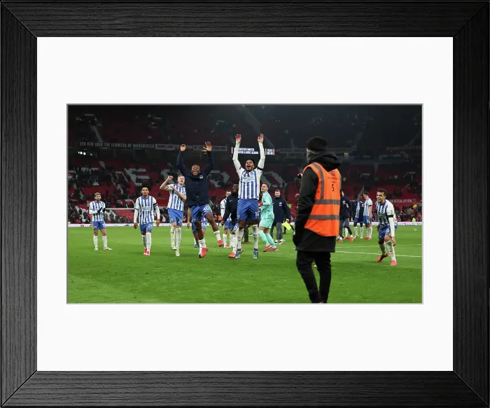 Framed Print : Manchester United v Brighton and Hove Albion Premier League 19JAN25 Framed Print : Manchester United v Brighton and Hove Albion Premier League 19JAN25