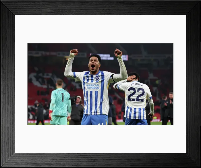 Framed Print : Manchester United v Brighton and Hove Albion Premier League 19JAN25 Framed Print : Manchester United v Brighton and Hove Albion Premier League 19JAN25