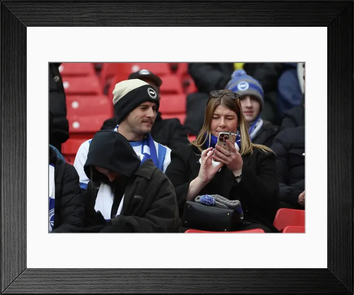 Framed Print : Manchester United v Brighton and Hove Albion Premier League 19JAN25 Framed Print : Manchester United v Brighton and Hove Albion Premier League 19JAN25
