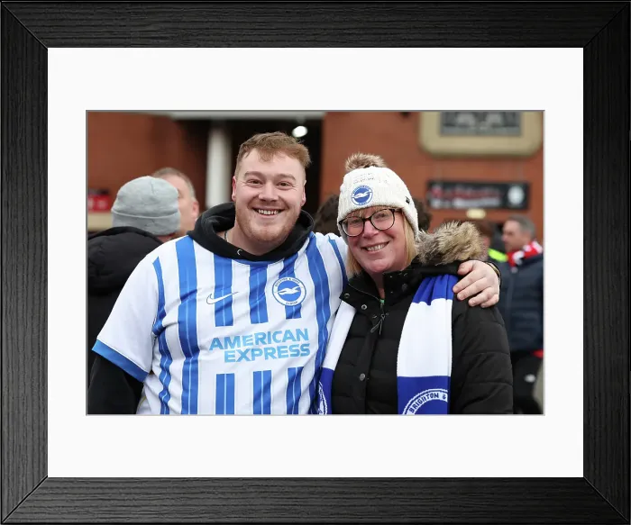 Framed Print : Manchester United v Brighton and Hove Albion Premier League 19JAN25 Framed Print : Manchester United v Brighton and Hove Albion Premier League 19JAN25