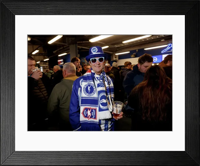 Framed Print : Brighton and Hove Albion v Everton Premier League 25JAN25