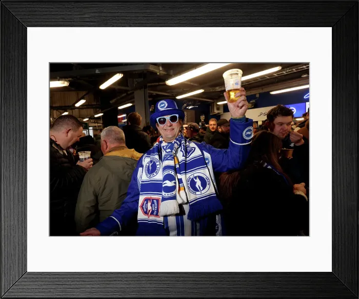 Framed Print : Brighton and Hove Albion v Everton Premier League 25JAN25