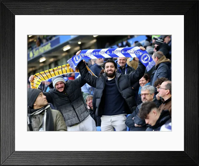 Framed Print : Brighton and Hove Albion v Everton Premier League 25JAN25 Framed Print : Brighton and Hove Albion v Everton Premier League 25JAN25