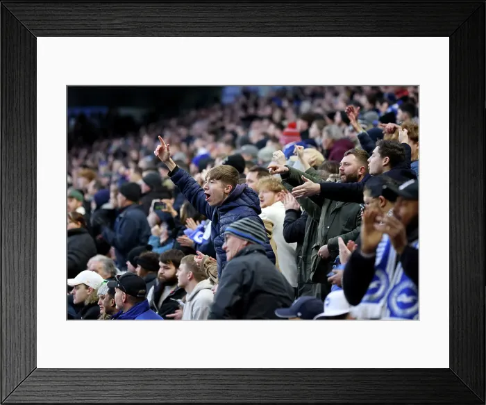 Framed Print : Brighton and Hove Albion v Everton Premier League 25JAN25 Framed Print : Brighton and Hove Albion v Everton Premier League 25JAN25