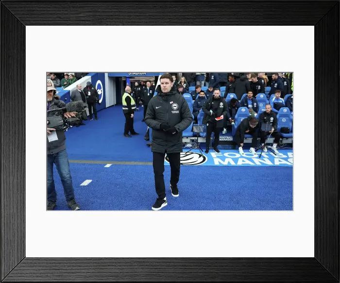 Framed Print : Brighton and Hove Albion v Everton Premier League 25JAN25