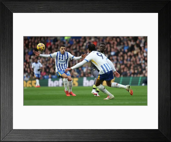 Framed Print : Brighton and Hove Albion v Everton Premier League 25JAN25 Framed Print : Brighton and Hove Albion v Everton Premier League 25JAN25