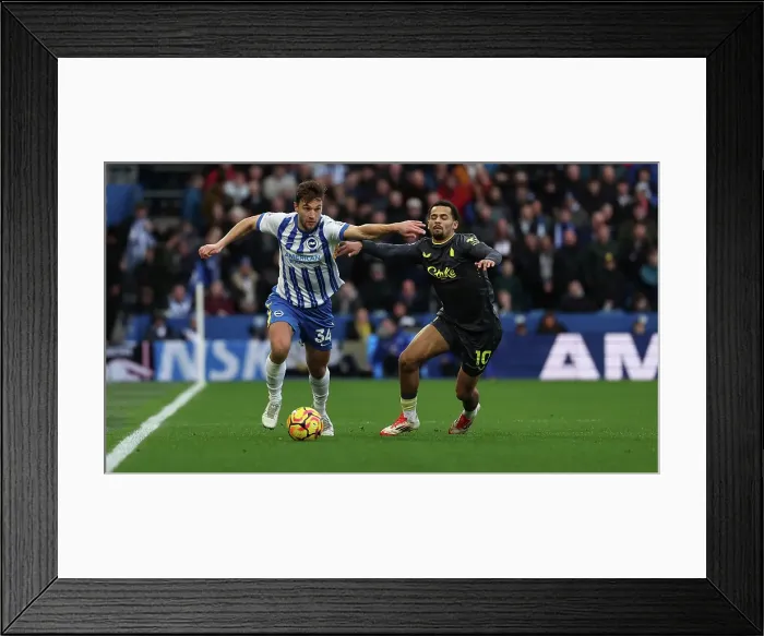 Framed Print : Brighton and Hove Albion v Everton Premier League 25JAN25 Framed Print : Brighton and Hove Albion v Everton Premier League 25JAN25