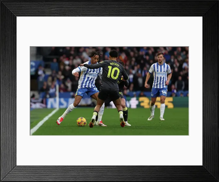 Framed Print : Brighton and Hove Albion v Everton Premier League 25JAN25 Framed Print : Brighton and Hove Albion v Everton Premier League 25JAN25