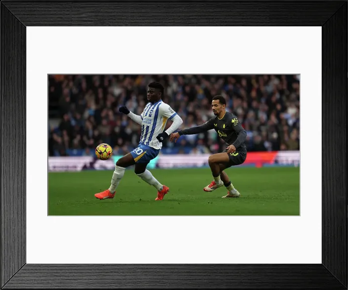 Framed Print : Brighton and Hove Albion v Everton Premier League 25JAN25 Framed Print : Brighton and Hove Albion v Everton Premier League 25JAN25