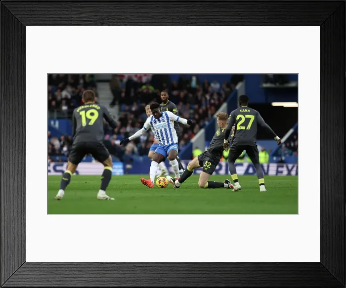 Framed Print : Brighton and Hove Albion v Everton Premier League 25JAN25 Framed Print : Brighton and Hove Albion v Everton Premier League 25JAN25