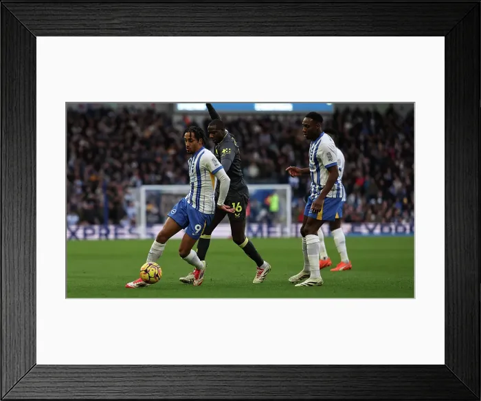 Framed Print : Brighton and Hove Albion v Everton Premier League 25JAN25 Framed Print : Brighton and Hove Albion v Everton Premier League 25JAN25