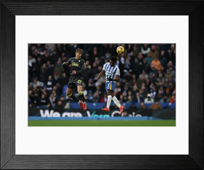 Framed Print : Brighton and Hove Albion v Everton Premier League 25JAN25