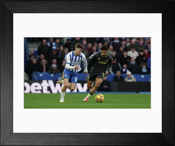 Framed Print : Brighton and Hove Albion v Everton Premier League 25JAN25 Framed Print : Brighton and Hove Albion v Everton Premier League 25JAN25