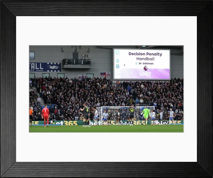 Framed Print : Brighton and Hove Albion v Everton Premier League 25JAN25