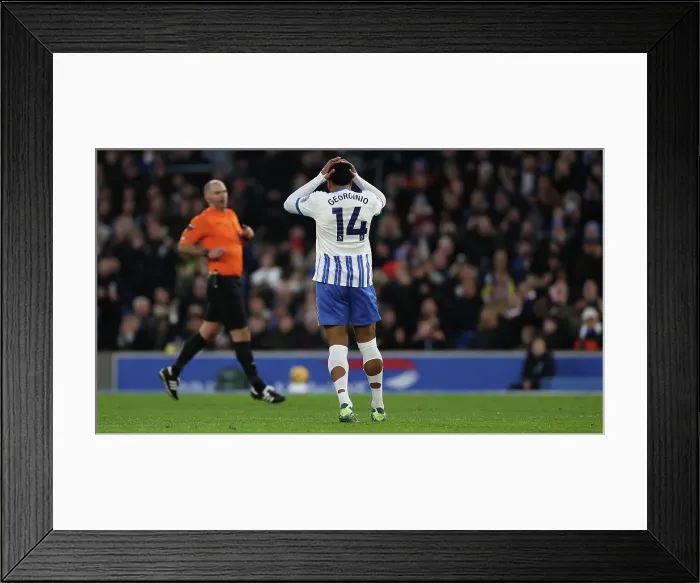 Framed Print : Brighton and Hove Albion v Everton Premier League 25JAN25 Framed Print : Brighton and Hove Albion v Everton Premier League 25JAN25