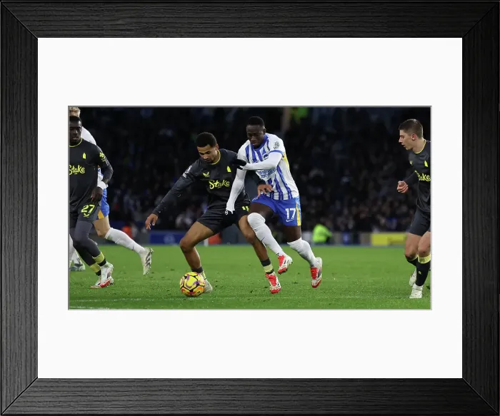 Framed Print : Brighton and Hove Albion v Everton Premier League 25JAN25 Framed Print : Brighton and Hove Albion v Everton Premier League 25JAN25