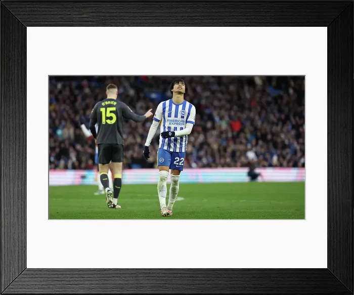 Framed Print : Brighton and Hove Albion v Everton Premier League 25JAN25 Framed Print : Brighton and Hove Albion v Everton Premier League 25JAN25