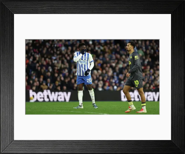 Framed Print : Brighton and Hove Albion v Everton Premier League 25JAN25 Framed Print : Brighton and Hove Albion v Everton Premier League 25JAN25
