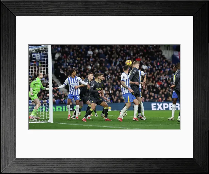 Framed Print : Brighton and Hove Albion v Everton Premier League 25JAN25 Framed Print : Brighton and Hove Albion v Everton Premier League 25JAN25
