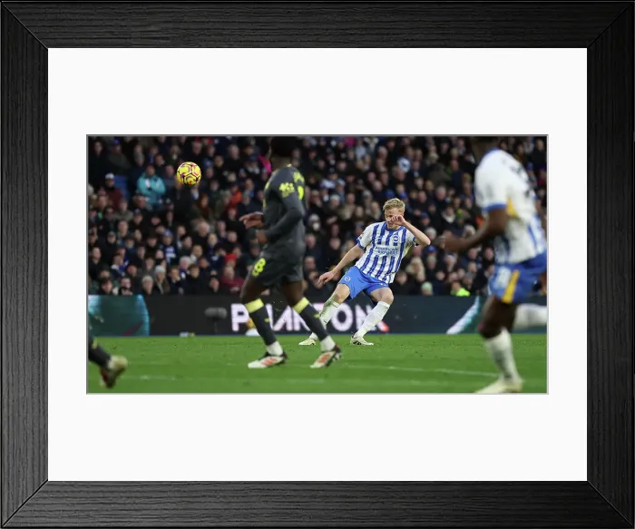 Framed Print : Brighton and Hove Albion v Everton Premier League 25JAN25 Framed Print : Brighton and Hove Albion v Everton Premier League 25JAN25