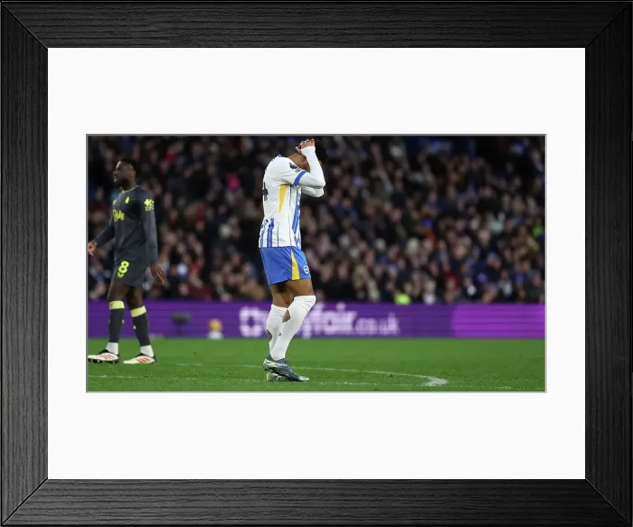 Framed Print : Brighton and Hove Albion v Everton Premier League 25JAN25 Framed Print : Brighton and Hove Albion v Everton Premier League 25JAN25