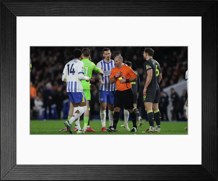 Framed Print : Brighton and Hove Albion v Everton Premier League 25JAN25 Framed Print : Brighton and Hove Albion v Everton Premier League 25JAN25