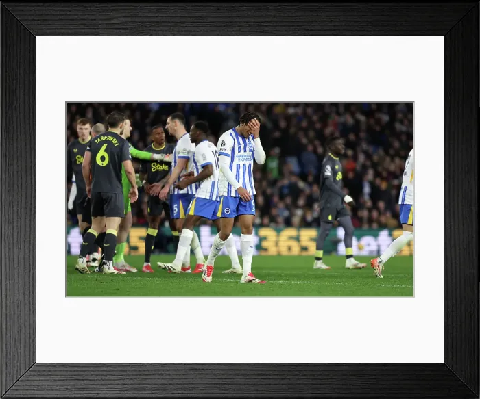 Framed Print : Brighton and Hove Albion v Everton Premier League 25JAN25 Framed Print : Brighton and Hove Albion v Everton Premier League 25JAN25